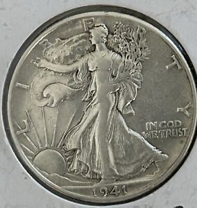 1941-D 50C Walking Liberty Half Dollar