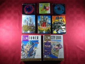 Sim City PC game lot 2000 3000 4 Tower + more - Picture 1 of 11