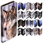 For iPhone SE 15 14 13 Mini Plus Pro Max Wolf Theme Print Wallet Phone Cover