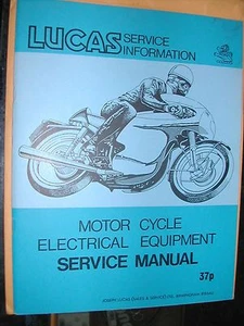 Lucas Motor Cycle Electrical Equipment Service Manual 1971 NOS - Picture 1 of 2