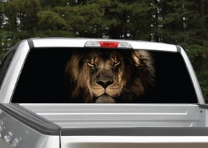 Lion Head Rear Window Decal Graphic for Truck SUV - 4 Sizes - Picture 1 of 3