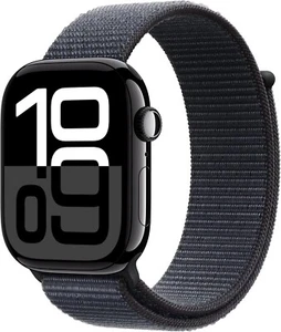 Apple Watch Series 10 46mm GPS + Cell Jet Black Gehäuse mit Tinte Sport Loop *NEU* - Bild 1 von 7