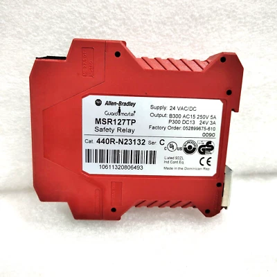 Relé de seguridad Allen Bradley 440R-N23132 Guardmaster MSR127TP Foto 1 de 4