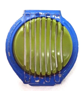 Vintage Green & Blue Egg Slicer (Hong Kong) - Picture 1 of 4