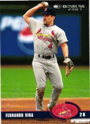 2003 Donruss #392 Fernando Vina - Image 1 of 2