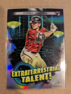 2023 Topps Cosmic Chrom extraterrestrisches Talent #ET7 Corbin Carroll - Neuwertig - Bild 1 von 1