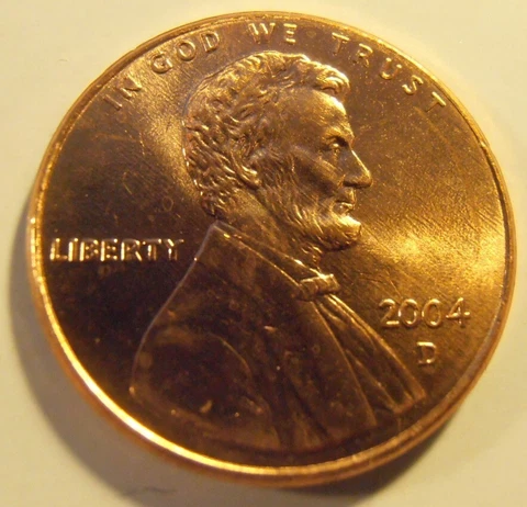 2004 D LINCOLN CENT - Better quality (04DPQ1) Cover