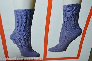 Ornette Cable Twisted Stitc Socks Knitting Pattern $6 NEW Size S, M, L Cookie A - Bild 1 von 1