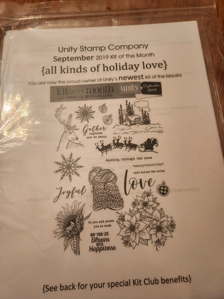 Sept 2019- KIT OF THE MONTH UNITY STAMP COMPANY-Holiday Love RS-56 - Image 1 of 1