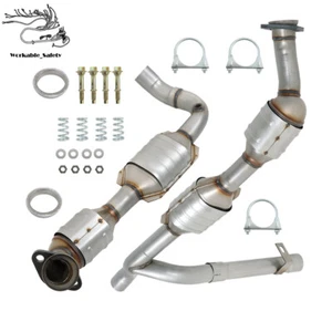 Fit For 1999-2003 Ford F-150 5.4L 4WD Steel Left+Right Catalytic Converter 30477 - Picture 1 of 13
