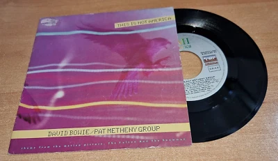 DAVID BOWIE & PAT METHENY GROUP This is not America 7" SPAIN SINGLE VINYL RAREST - Image 1 of 3