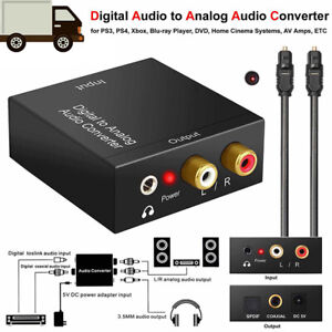 Digital to Analog Audio Converter Optical Fiber Coaxial Signal to Analog DAC SZ