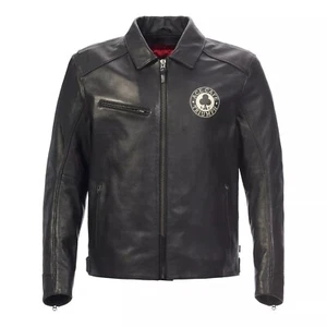 Chaqueta de cuero Triumph Braddan Ace Café Racer para hombre chaqueta de cuero de motociclista de carreras reales - Imagen 1 de 5