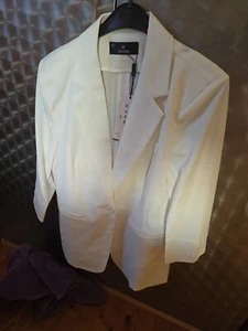 Eleganter 2 teiliger Damen Anzug GR. S Weiß - Bild 1 von 2