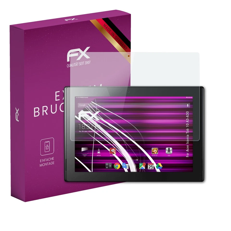 atFoliX Glasfolie für Acer Iconia Tab 10 A3-A30 Displayfolie 9H Schutzpanzer - Bild 1 von 4