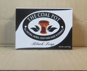 113gr. Black Soap Herbal Soap/Seife, VEGAN, all natural, The Coal Pot - Bild 1 von 5