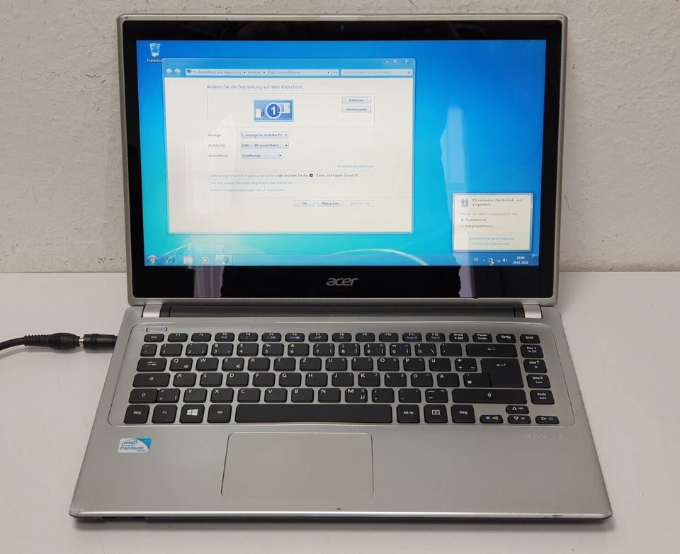 Acer V5-431P TOUCHSCREEN! Windows 7 Notebook 2117U 4Gb 256GB Laptop USB3 14.0" - Bild 1 von 4