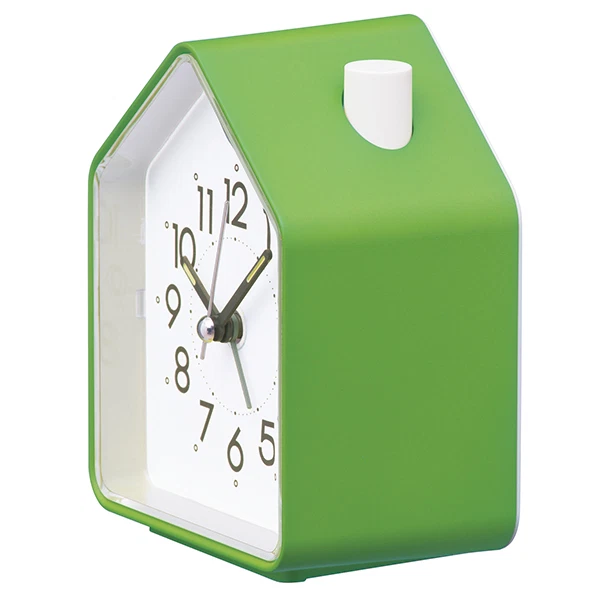 Seiko Analog Alarm Clock Chirping Bird Green NR434M