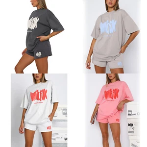 2024 White Fox Womens Boutique T-Shirt Shorts Set Sweatshirt Sweatpants Gifts - Picture 1 of 11
