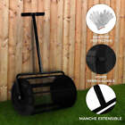 T-Mech 80L Compost Spreader Roller - Black - Lightweight & Easy to Carry -