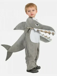 Chompin Shark Costume Halloween Fancy Dress Kids XS 42-44 - Picture 1 of 7