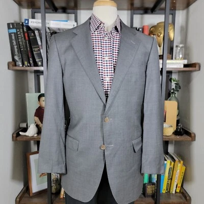 Daniel Cremieux LORO PIANA Men's Sport Coat Blazer Two Button Gray Size 42L - Image 1 of 4