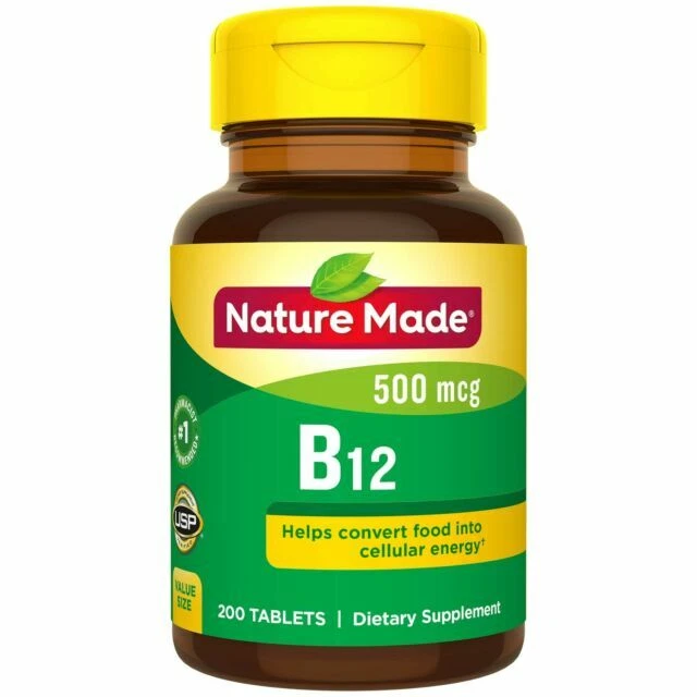 Nature Made 1079 500 mcg  Vitamin B12 - 200 Tablets