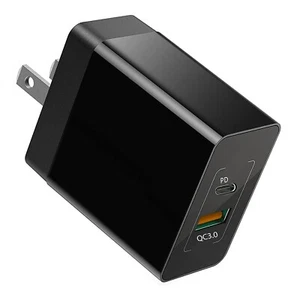 Quick Home Charger 30W 2-Port USB Type-C PD Travel Wall Power for Cell Phones - Picture 1 of 6