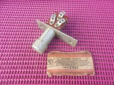 1929-1958 GM Chevy Buick Olds Cadillac Packard LaSalle NORS Interruptor de atenuación de pie Foto 1 de 2