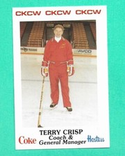 (1) TERRY CRISP  1985-86 AHL MONCTON GOLDEN FLAMES  NM+  (H2997)