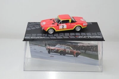B24 1:43 ALTAYA IXO FIAT ABARTH 124 RALLY PORTOGALLO 1974 PINTO BERNACCHINI MIB - Immagine 1 di 4