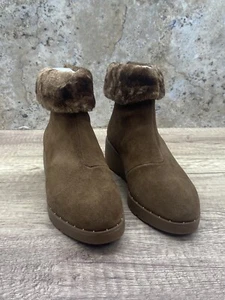 Steven Natural Comfort Ankle Boots Women's NC-Bingo Suede Chestnut Size 7.0W - Picture 1 of 8