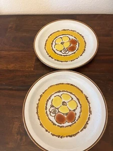 2 VINTAGE 1970's Rainbow S-1314 Stoneybrook International China Bread Plate 7.5” - Picture 1 of 5