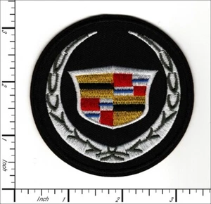 20 Stück gestickte Bügelflicken Cadillac Motors Emblem 78x78mm AP063cL2 - Bild 1 von 2