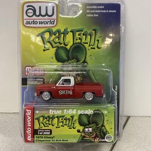 1/64 Auto World MIJO EXCLUSIVES Rat Fink 1978 Chevrolet Cheyenne 10 Rat Rod - Picture 1 of 2