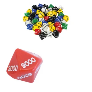 6 x 10: 0000-9000 dados laterales recurso para divertirse niños jugando juegos número - Imagen 1 de 1