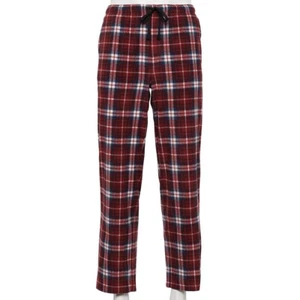 Mens Microfleece Warm Comfy Pajama Pants XXL Red Cherry Blue Birthday Sonoma New - Picture 1 of 1