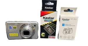 Sony Cybershot DSC-W230 12.1 MP Silver Digital Camera Tested Works Battery+🔌 - Picture 1 of 17