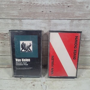 Van Halen Women And Children Are First & Diver Down Cassettes Free Shipping - Picture 1 of 4