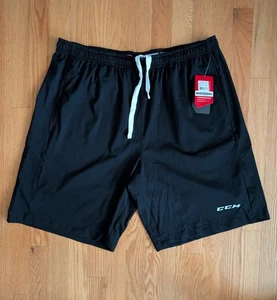 Pantalón Corto de Entrenamiento de Equipo CCM para Hombres Talla XL Senior Adulto Negro Hockey NUEVO CON ETIQUETAS - Imagen 1 de 9