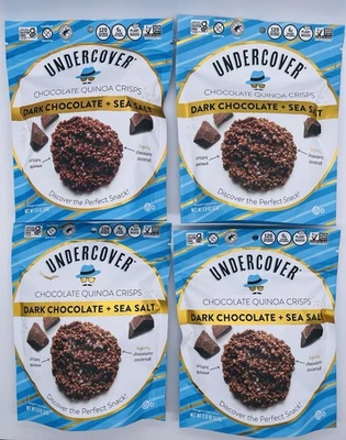 Undercover Chocolate Quinoa Crisps Dark Chocolate & Sea Salt 2 Oz (Pack Of 4) - Image 1 of 2