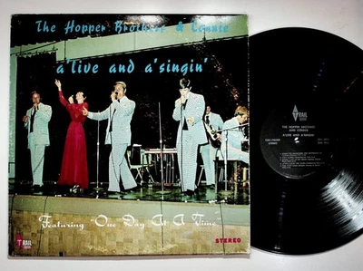 The Hopper Brothers & Connie - A'live and A'singin' LP Record 33RPM Trail Gospel Foto 1 de 2
