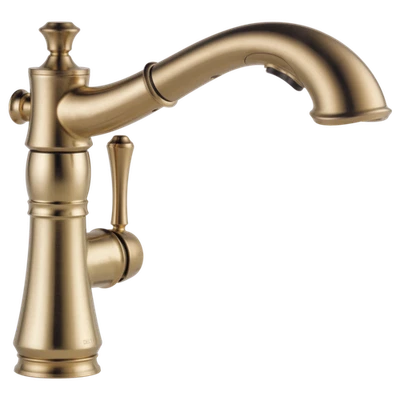 Delta Cassidy 4197-CZ-DST Pull-Out Kitchen Faucet - Champagne Bronze - Imagem 1 de 4