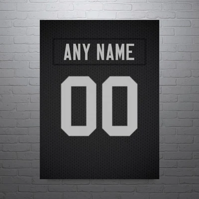 Camiseta de fútbol americano estampada de los Raiders de Las Vegas - Personalizada cualquier NOMBRE Y NÚMERO Foto 1 de 4