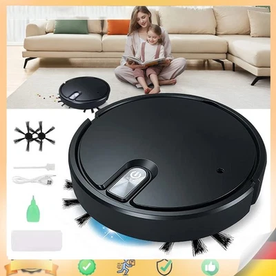 Saugroboter mit Wischfunktion Roboterstaubsauger Kehrroboter USB Wischmaschine - Bild 1 von 4