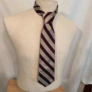 Corbata de seda a rayas Repp de colección para hombre corbata de diseñador cápsula clásica Careercore - Imagen 1 de 9