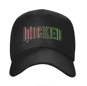Logotipo Teatral MICKED - Gorra de Béisbol NEGRA Ajustable, - Imagen 1 de 3