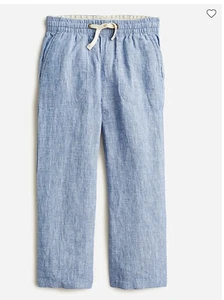 EUC J. Crew Crewcuts Boys Linen Pants Size 10 pull on - Picture 1 of 9