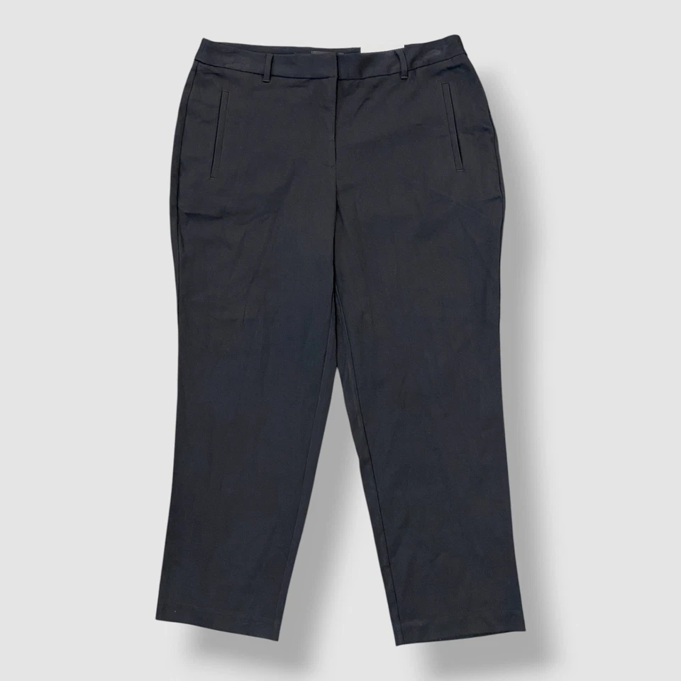 Rafaella Women's Blue 'The Straight' High Rise Pants Plus Size 20W