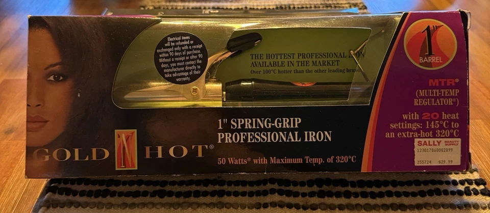 Rizador Gold N Hot Professional Spring-Grip 1 pulgada nuevo en caja Foto 1 de 4
